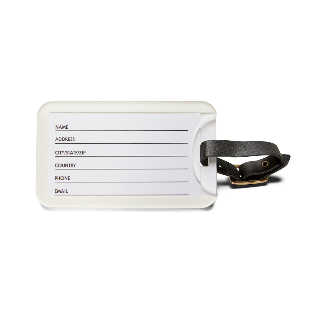 Not An Outdoor Cat Luggage Tag — Funny Indoor Cat ID Tag for Cat Lovers