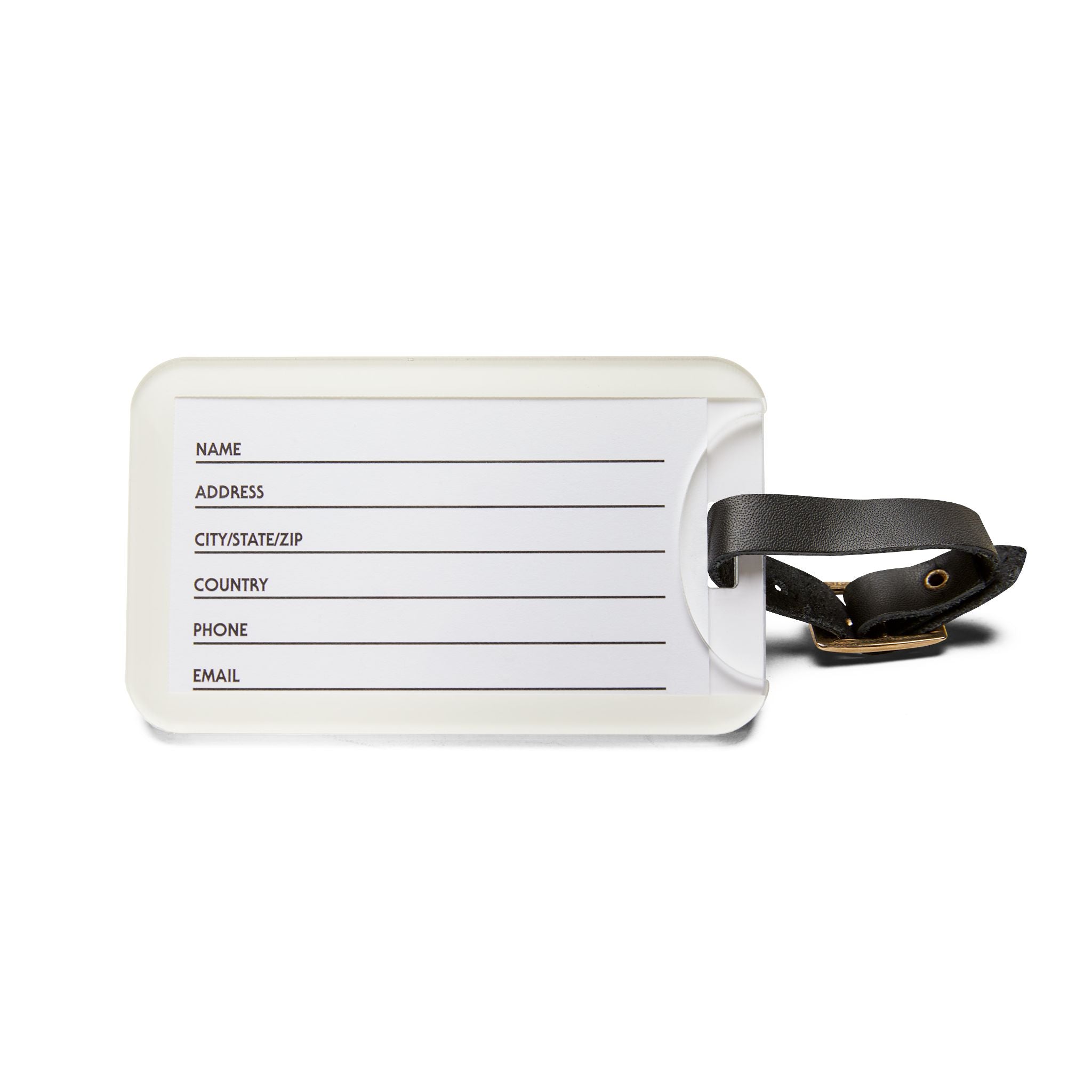 Not An Outdoor Cat Luggage Tag — Funny Indoor Cat ID Tag for Cat Lovers