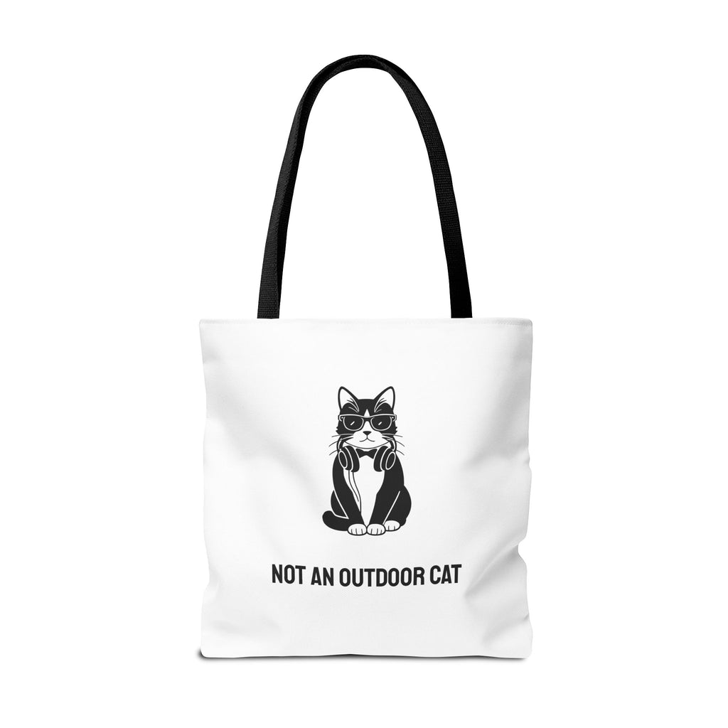 Not An Outdoor Cat Tote Bag – Fun House Cat Tote for Cat Lovers