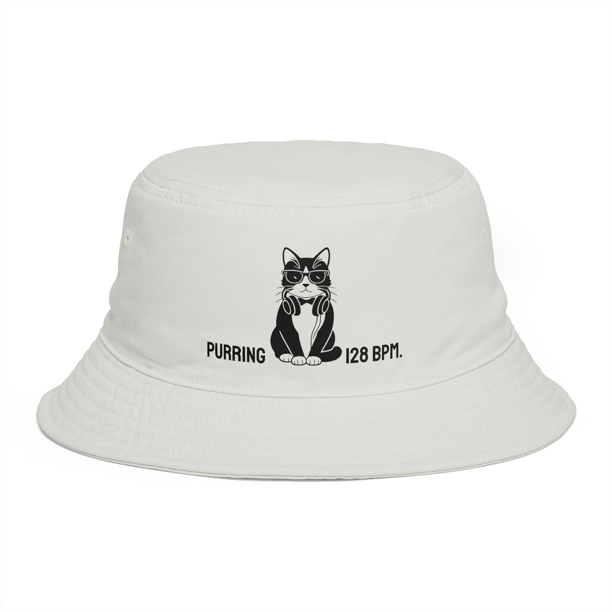 House Cat Radio™ Festival Bucket Hat — Purring at 128 BPM
