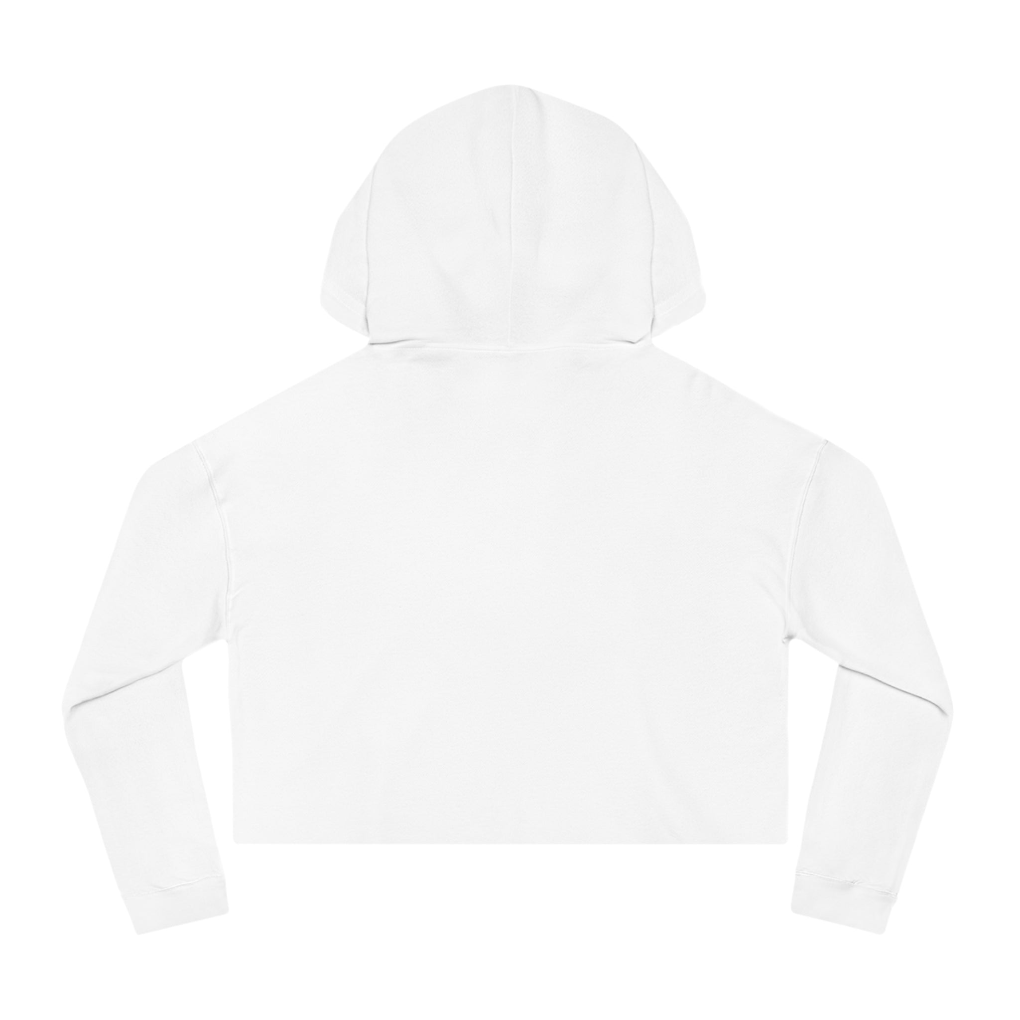 House Cat Radio™ Women's Cropped Hoodie — Purring at 128 BPM