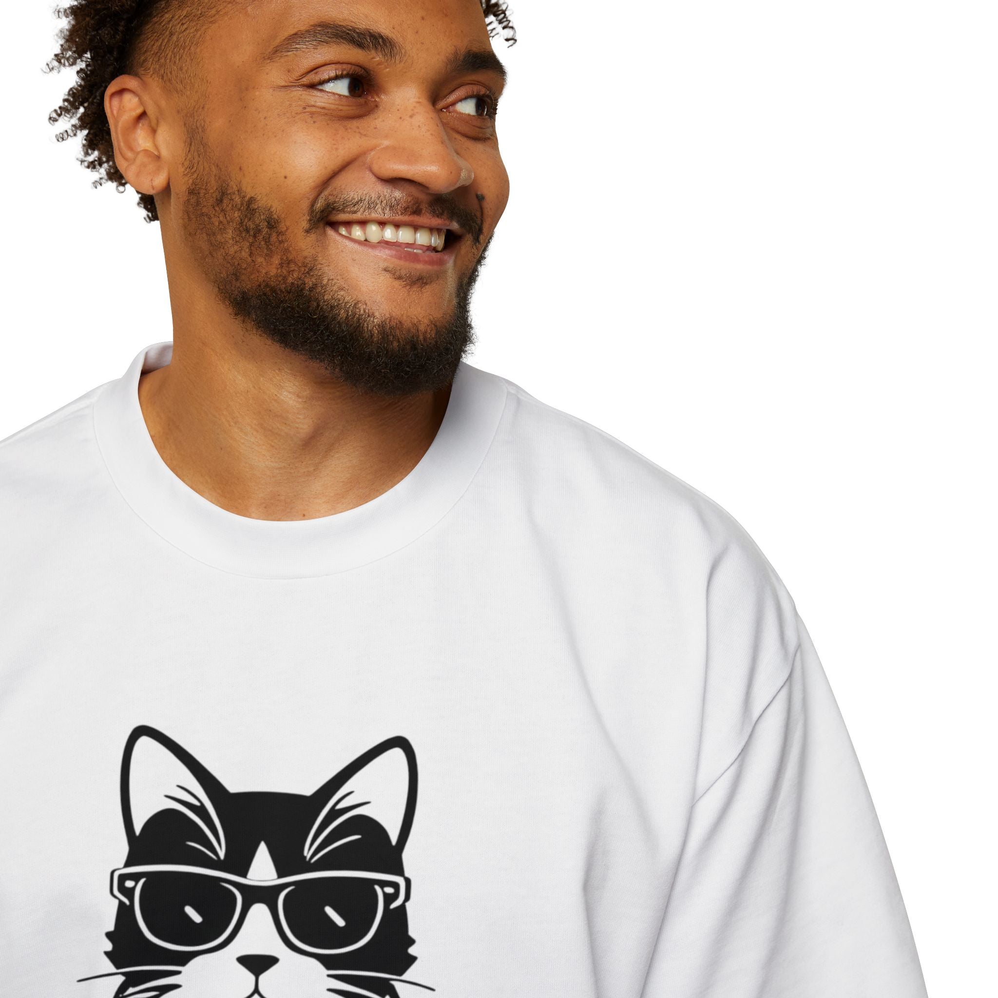 Cat DJ T-Shirt — "Purring at 128 BPM" Graphic Tee